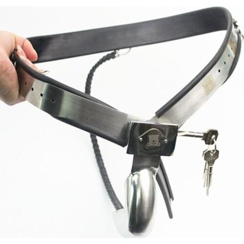 For Male Stainless Steel Chastity Pants Belt Penis Sleeve Male Chastity Device Chastity Belt Male Penis Cage Cock Ring Sex Toy