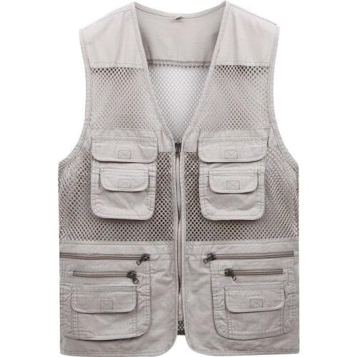 More than 2020 vest pocket man thin mesh vest in summer