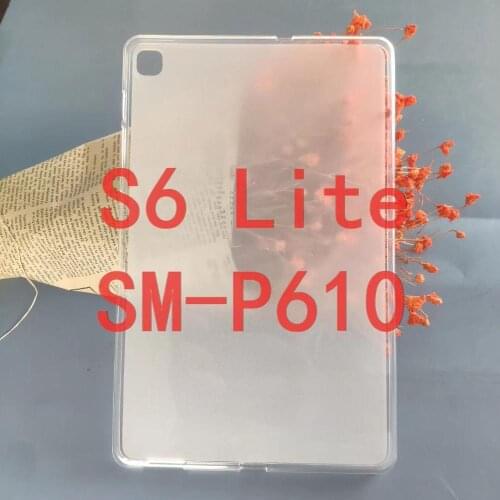 Soft TPU transparent cover case for Samsung galaxy tab S6 lite 10.4 SM-P610 SM-P615 protective tablet cover