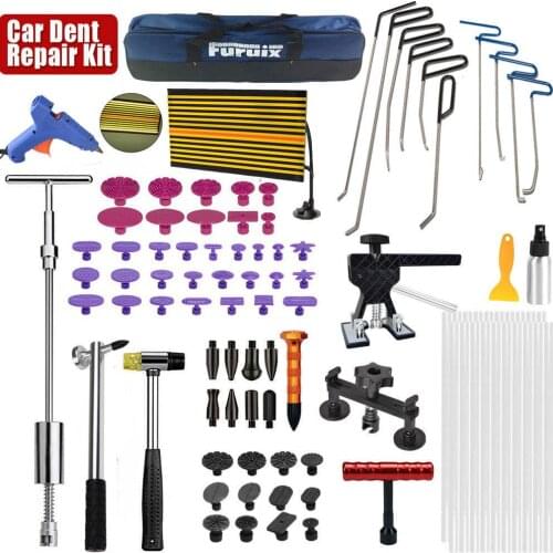 Auto Body Paintless Dent Removal Tools Kit Glue Gun Dent Lifter Bridge Puller Set For Car Hail Damage And Door Dings Repair