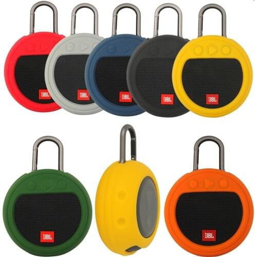 Newest Protective Silicone Cover Case for JBL Clip 3 Bluetooth Speaker Outdoor Travel Shockproof Case Cover Handbag