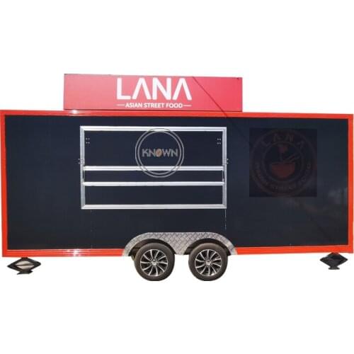 Baking Equipment Mobile Ice Cream Truck Hot Dog Cart Concession Towable Food Trailer Dining Car for sale