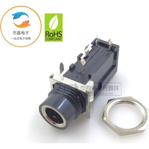 Original new 100% YKB22-5278 large earphone audio socket connector aperture 6.35mm