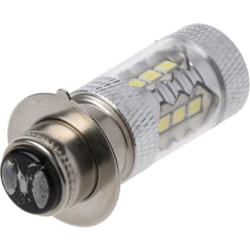 X7AE PX15D H6 80W 6500K 16 LED White Headlight Fog Light Driving Bulb Lamp For Motorcycle Bicycle Bike