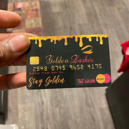 Personalized Business Cards Print Custom Plastic Loyalty Membership Gift PVC Magnetic VIP Thank You Foil Stamp Credit Design