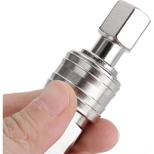 German Nickel-plated Air Compressor Connector 10-piece Coupling 4-tooth 1/4 European Quick Pneumatic Connector P15F