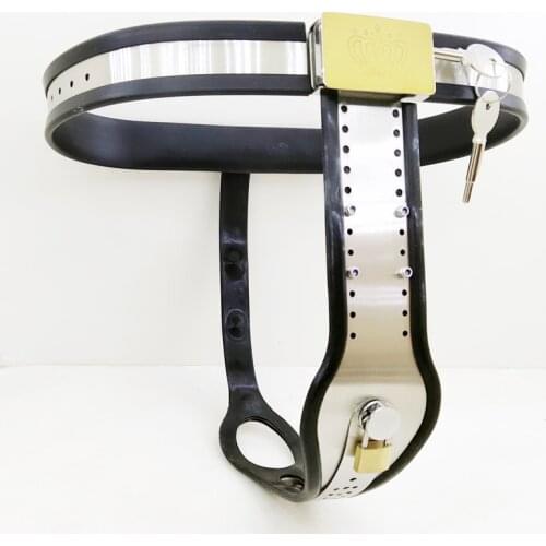 Female Chastity Belt Anal Plug Pants Adult Games BDSM Bondage Stainless Steel Metal Chastity Lock Device Sex Toys For Women