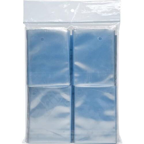 100pcs/lot Transparent Id Bank Credit Card Protective Cover Case For Staff Work Bus Card Sleeve Holder Card Storage Bags