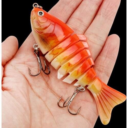 3D Eyes Bionic 7Segments High Quality Fishing Bait10cm/15.5g Artificial Multi-Section Wobblers Sinking Fishing Lure Hard Lure