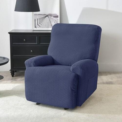 4 Separate Jacquard Recliner Chair Cover Elastic Recliner Slipcover Lazy Boy Armchair Cover Lounger Single Couch Sofa Slipcovers