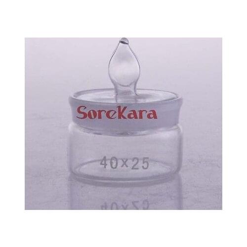 40x25mm Glass Weighing Bottle In Low Form Glass Weighing Specific Gravity Bottle