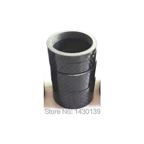 50pcs New 15mm Road bicycle 3K full carbon fibre headset washer Mountain bike carbon washer stem spacers MTB parts Free shipping