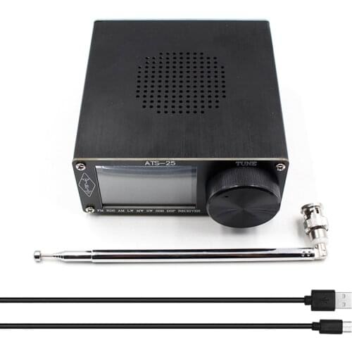 ATS-25 Si4732 All Band Radio Receiver DSP Receiver FM LW (MW and SW) and SSB with 2.4Inch Contact Screen