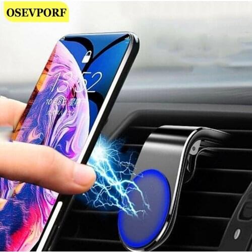 OSEVPORF Metal Magnetic Car Phone Holder Mini Air Vent Magnet Support New Smartphone Stand For iPhone 11 Pro MAX Samsung S20 S10