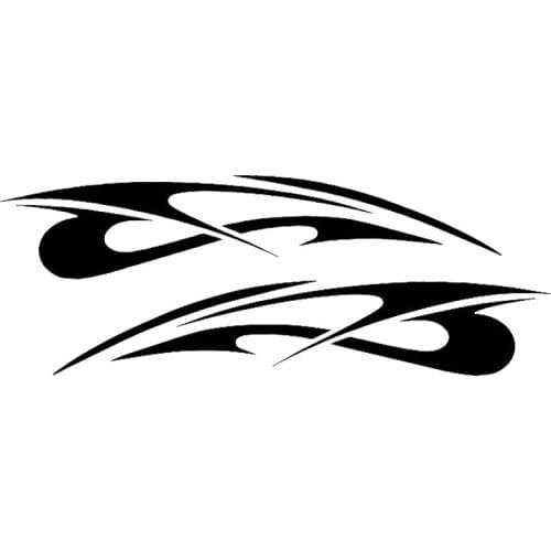 Car Styling 2 X Cross Bow Beautiful Abstract Stripes Art Car Stickers for Camper Van RV SUV Trailer Car Styling Vinyl Decal Jdm