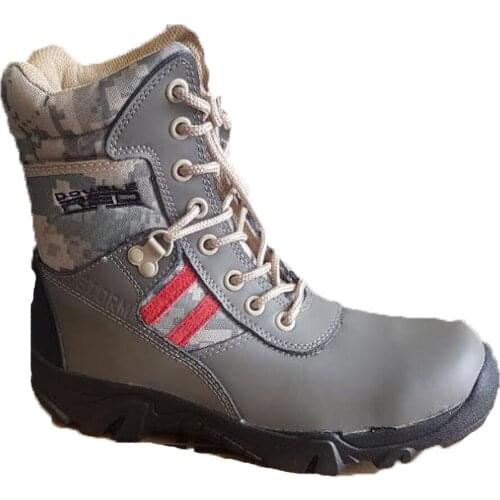 Combat ankle boots beige desert air soft sports rubber rain shoes slip-resistant