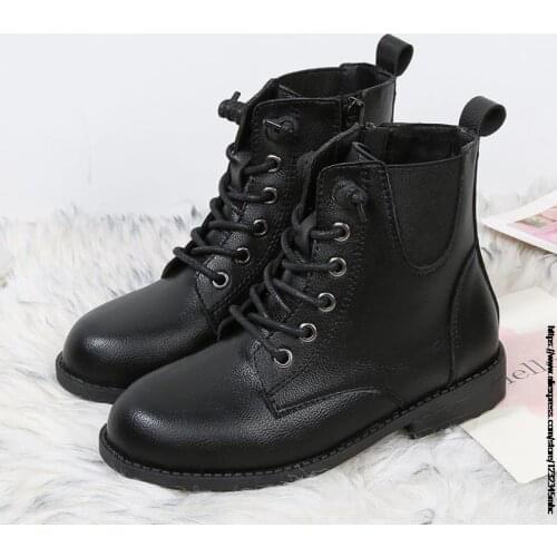 Girls Boots 4-15 Years Old Girls boots Genuine Leather Chelsea Boots Kids Princess Snow Boots Children Winter Boot Birthday Gift