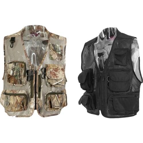 Quick Dry Fishing Vests Men Fly Fishing Vest Outdoor Breathable Hunting Hiking Fisherman Canoe Kayak Vest