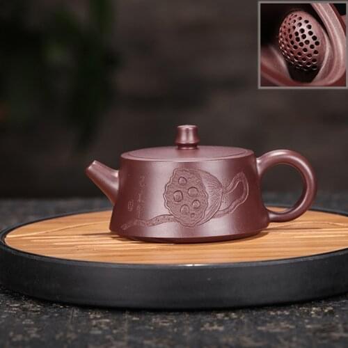 Masters Handmade Yixing Teapot Ore Purple Clay Kettle With Ball Filter Kung Fu Teaware Send Gift Box