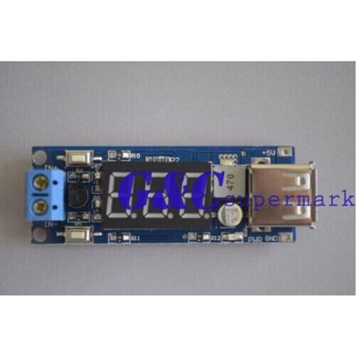 DC 4.5-40V To 5V 2A USB Charger DC Step-down Converter Voltmeter Module