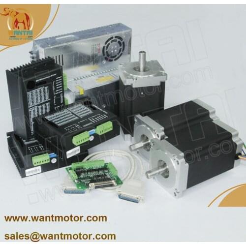 Germany Ship & Free to USA, CA,EU) Nema 34 Wantai Stepper Motor 1090oz-in,5.6A DQ860MA 3 Axis CNC Mill Cut Laser, 3D Printer