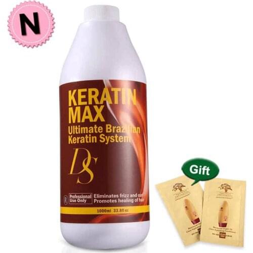 Hot Sale Best Hair Care DS Max 5% Formalin Brazilian Keratin Treatment Straighten and Make Cruly Hair Smoothing Free Shipping