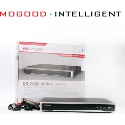 HIKVISION English Version DS-7616NI-K2 for 16CH 8MP 6MP 5MP 1080P IP Camera NVR Support H.265 EZVIZ Hik-Connect ONVIF 2 SATA