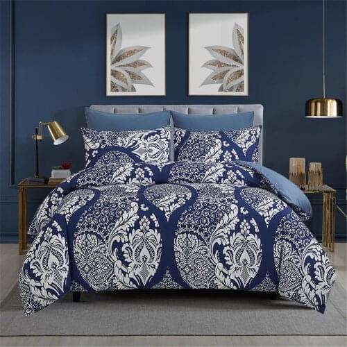 Simple Style Floral Bedding Set 150×210 240x220 Duvet Quilt Cover Pillowcases Polyester Boho Bedroom All-Season Available