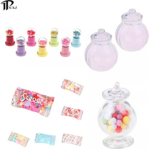 Dollhouse Miniature Resin Colorful Bear Candy Model Ornaments DIY Craft Doll House Candy Decoration