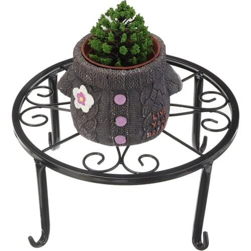Metal Plant Pot Stand Garden Balcony Outdoor Indoor Decoration Bonsai Support Accessories Flower Display Shelf Holders