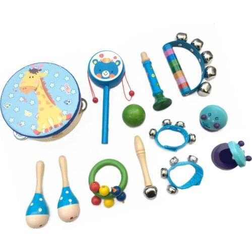 23pcs Musical Percussion Instrument Toys Baby Kids musicTeaching Aids Rhythm Kit for Kids Toddlers