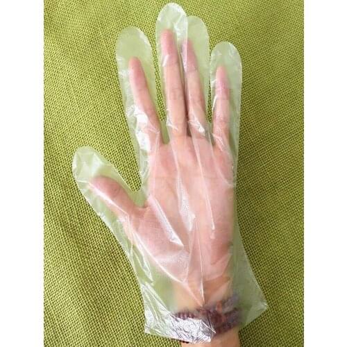 100pcs Disposable Food Plastic Gloves Restaurant BBQ Fruit Vegetable Beauty Dinning Eco-friendly Kitchen Accessories Gloves