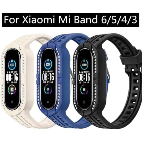 2021 New Strap For Xiaomi Mi Band 6 5 4 3 Wristband Band6 Band5 Bend 6 5 Soft Silicone Replacement Bracelet for Xiomi Mi5 Mi6