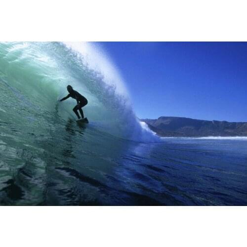 Surfing the Wave Art Film Print Silk Poster Home Wall Decor 24x36inch