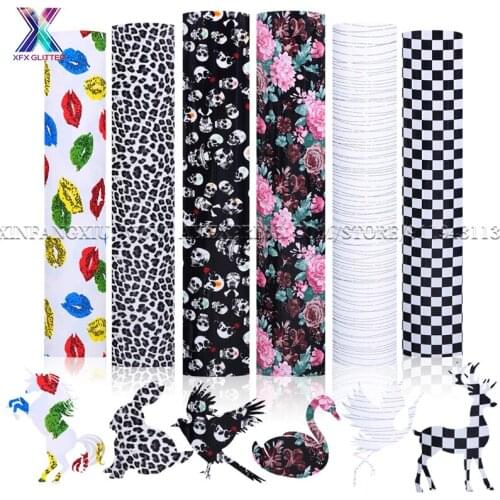 XFX HTV 10 Sheet 25x30.5cm Heat Transfer Vinyl Bundle T-shirt Iron on HTV Stickers Cricut Vinyl Wrap Htv Vinyl Roll Stickers DIY