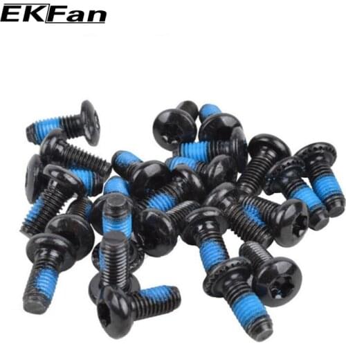 12pcs Mountain Bike Brake Rotor Bolts Mtb Cycling M5*0.8P Screws Stainless Steel T25 Cycle Bicycle Brake Disc Bolts Screw