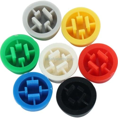140Pcs Round Tactile Button Caps Kits 9.58*5.1mm for 12*12*7.3mm Micro Tact Switch For Arduino