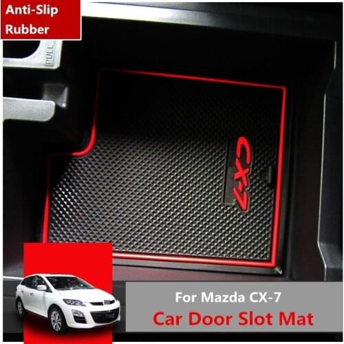 3D Rubber Anti Slip Mat Non-Slip Mats Interior Door Pad Cup Mats for Mazda CX-7 Car Stying 16Pcs Per Set