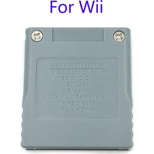 6Pcs Brand New SD Flash WISD Memory Card For Nintendo Wii Adaptor Converter Adapter Card Reader For Wii GC GameCube Game Console