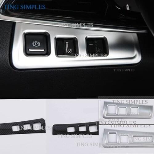 ABS Pearl Chrome Handbreak Park Brake Around Cover Trim For Cadillac XT6 2020 2021 accessories car styling