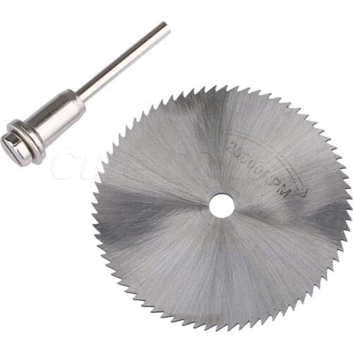 60mm Diamond Cutting Disc Mandrel Mini Circular Saw Blade Electric Saw for Drill Steel Rotary Cutting Tool Dremel Accessories