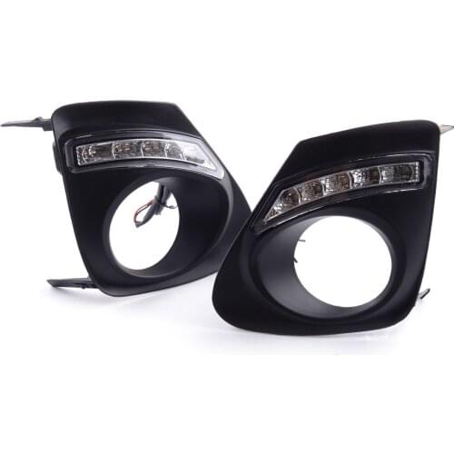 2pcs Car 500LM Front LED Daytime Running Light DRL Fog Lamp 12V 2A 5W Fit for Toyota Corolla Altis 2010 2011 2012 2013