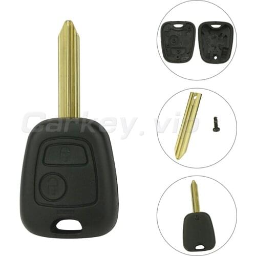 Remotekey remote car key shell case cover 2 button SX9 key blade for Citroen for Peugeot