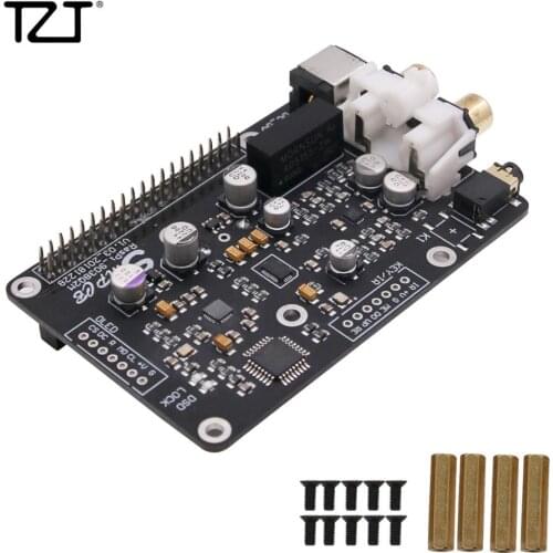 TZT DAC Board Digital Broadcast I2S 32Bit/384K DSD 128 for Raspberry Pi 2B 3B 3B+ R9038 Decoder