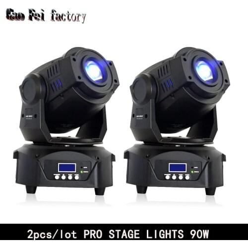 Disco Lights Moving Head 90W LED Gobo Projector Spot Light By 512DMX Control Rotating Prism Mobile Light For DJ Party Wedding