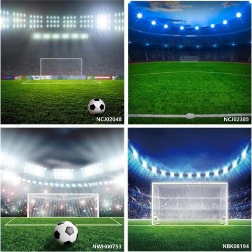 Soccer Football Photo Backgrounds Baby Shower Field Light Grassland Customize Backdrops Photography Studio Decoration Photocall