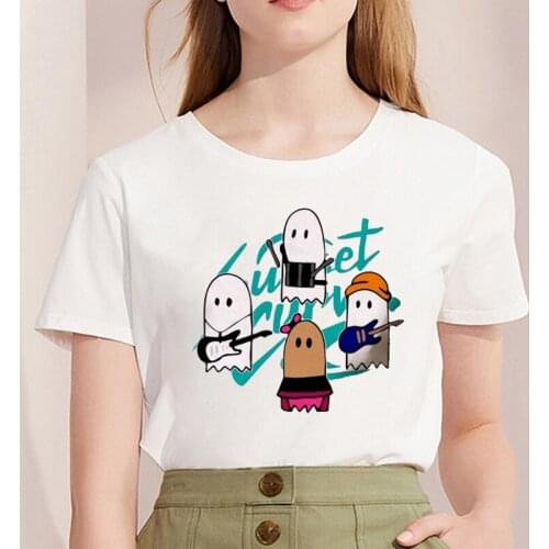 Julie and The Phantoms T Shirt Harajuku Sunset Curve Woman Tops Hip Hop Band Style Tee 100% Cotton Short Sleeve Camisetas