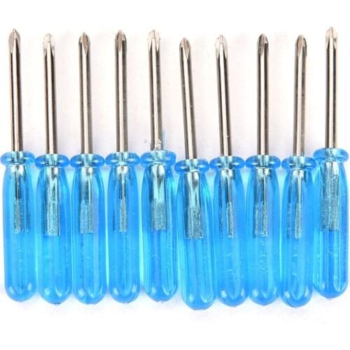 HOT! 10/20pcs Phillips Slotted Cross Head Mini Screwdriver For Mobile Phone Laptop Wireless Controller Repair Open Tool