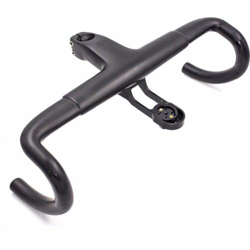 Carbon Handlebar Road aero Bicycle Handlebar Integrated Handlebar and Stem 3K Ultralight 2019 Drop Handlebars