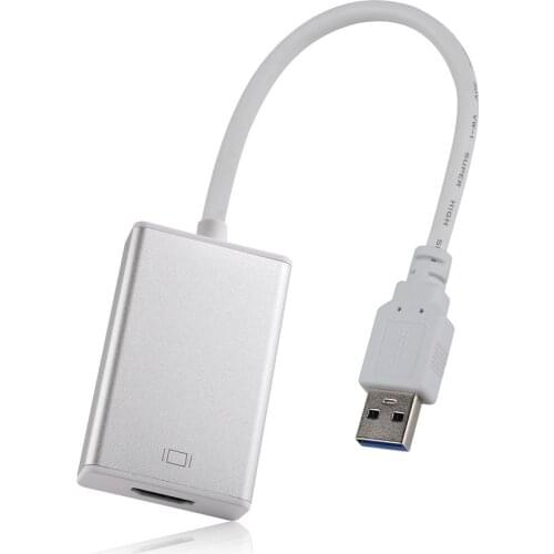 New USB 3.0 to HDMI Converter USB3.0 to HDMI Cable Multi Display Graphic Adapter for PC Laptop Projector HDTV LCD HD 1080P